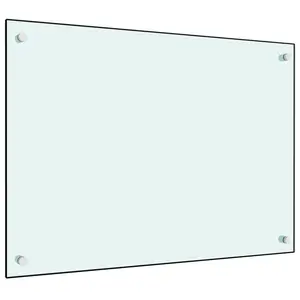 Comparateur de prix : vidaXL Dosseret de cuisine Blanc 70x50 cm Verre trempé