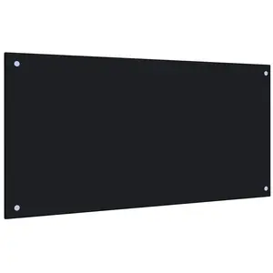 Comparateur de prix : vidaXL Dosseret de cuisine Noir 100x50 cm Verre trempé