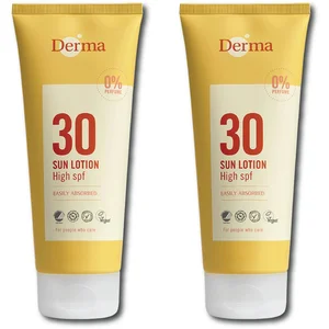 Derma Eco Sun Zonnebrandlotion SPF 30 - 2 x 200 ml - eco -voordeelverp... pas cher