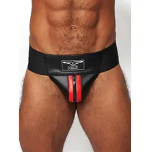 Comparateur de prix : Mister b leather premium jockstrap black/red small