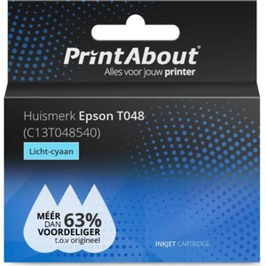 PrintAbout huismerk Inktcartridge T048 (C13T048540) Licht-cyaan Geschi... pas cher