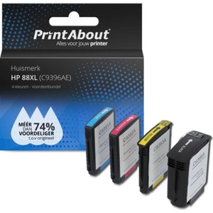 PrintAbout huismerk Inktcartridge 88XL (C9396AE) 4-kleuren Multipack H... pas cher