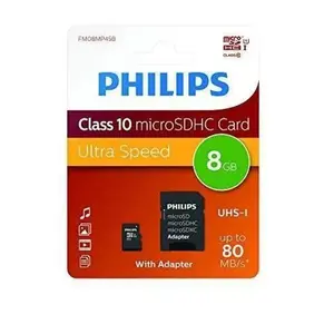 Comparateur de prix : Philips Philips FM08MP45B/10 Carte mémoire Micro SD Classe 10 8 Go