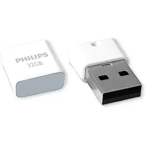 Clé USB - PHILIPS - PICO FM32FD85B/00 - 32 Go - Gris - USB 2.0