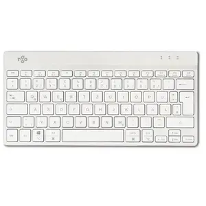R-Go Clavier Ergonomique Compact break - Clavier - sans fil - Bluetooth 5.0 - QWERTZ - Allemand - blanc