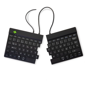 Clavier ergonomique R-Go Tools - AZERTY Belge - Noir - Connectivité filaire