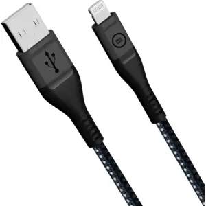 BlueBuilt Câble USB-A vers Lightning 1,5 m Kevlar Noir pas cher