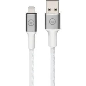 BlueBuilt Câble USB-A vers Lightning 3 m Nylon Blanc pas cher