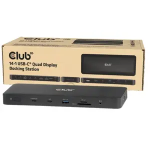 Club3D CSV-2540 14-1 USB-C Station d'accueil à quatre écrans pas cher