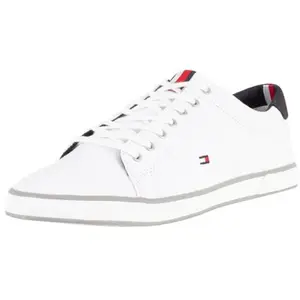 Comparateur de prix : Tommy Hilfiger Homme Flag formateurs, Blanc
