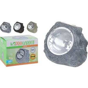 Comparateur de prix : KOOPMAN Lampe solaire en forme de rocher ProGarden