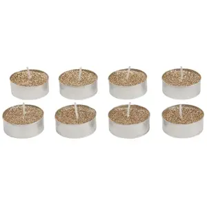 Home & Styling Theelichtset 8-delig goud met glitters pas cher
