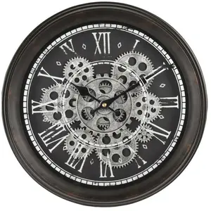 SEGNALE Horloge murale à mouvement ouvert 35 cm argent KO-KL5000130 pas cher