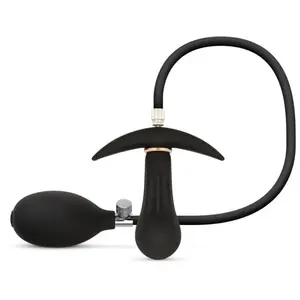 Anal Collection - Opblaasbare Buttplug met Pomp 8 cm - Zwart pas cher