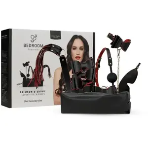 Bedroom Fantasies - Crimson & Ebony - 8-delige Luxe Set pas cher