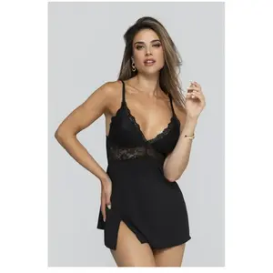 Christine - Babydoll Pixy - Zwart pas cher