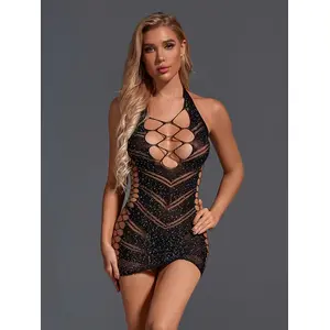 Comparateur de prix : CHRISTINE Dress Glitter - Zwart