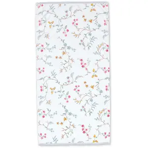 Pip Serviette de douche Les Fleurs Couleur Blanc Taille 70 x 140 cm pas cher