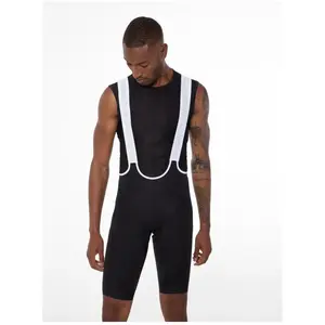 Protest Prtcesar - Fietsbroek Heren - met Zeem - Schouderbanden - Silicone gripper   True Black