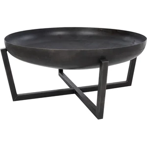 RedFire   Tornio   Zwart - Staal   Vuurschaal   Fire Pit   Stevig staal   Diameter 80cm - Industrieel   Terrasverwarming   SfeerhaardVendu parbol
