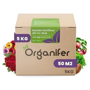 Organifer Tuinmest All-In-One (5Kg   Voor 50m2) Professionele meststof voor alle planten en gewassen in Siertuin, Moestuin en Boomgaard