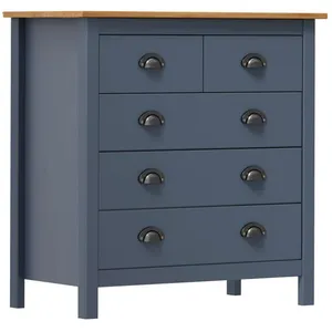 Comparateur de prix : vidaXL Buffet Hill Gris 79x40x80 cm Bois de pin solide