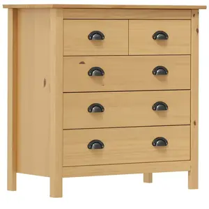 vidaXL Buffet Hill 79x40x80 cm Bois de pin solide pas cher