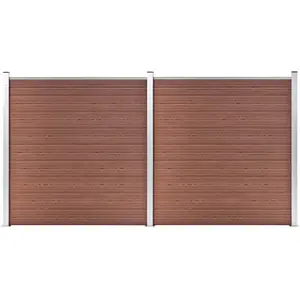 Comparateur de prix : vidaXL Clôture de jardin WPC 353x186 cm Marron