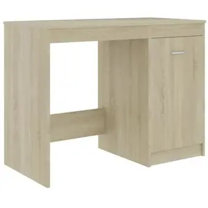 vidaXL Bureau Chêne sonoma 100x50x76 cm Aggloméré pas cher