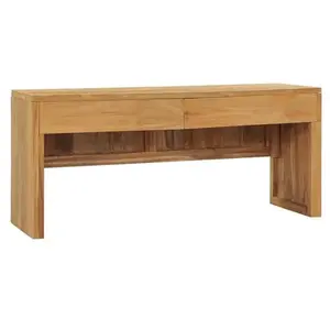 vidaXL Meuble TV 100x35x45 cm Bois de teck massif pas cher