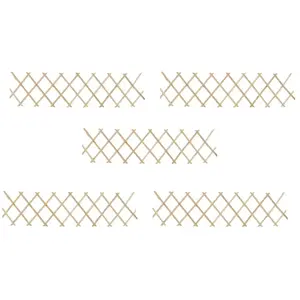 vidaXL Clôture à treillis 5 pcs Bois de sapin 180x30 cm pas cher