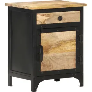 vidaXL Table de chevet 40x30x50 cm Bois de manguier massif pas cher