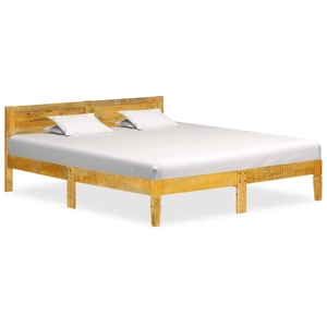 vidaXL Cadre de lit Bois de manguier massif 180 cm pas cher