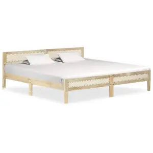 Comparateur de prix : vidaXL Cadre de lit Bois de manguier massif 200 cm