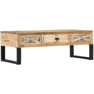 vidaXL Table basse 110 x 50 x 38 cm Bois de manguier massif pas cher