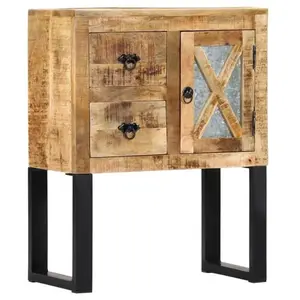 vidaXL Buffet 60 x 30 x 76 cm Bois de manguier massif pas cher