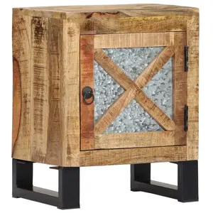 vidaXL Table de chevet 40 x 30 x 50 cm Bois de manguier massif pas cher