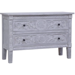 vidaXL Buffet avec 2 tiroirs 90x30x60 cm Bois d'acajou massif pas cher