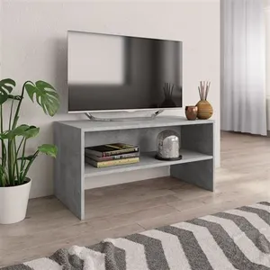 Meuble tv Gris cement 80 x 40 x 40 cm Aggloméré Vidaxl Gris béton pas cher