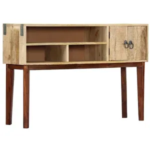 Comparateur de prix : vidaXL Table console 115x30x76 cm Bois de manguier massif brut
