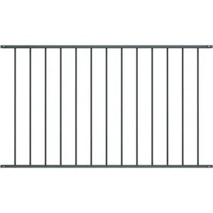 vidaXL Panneau de clôture Acier enduit de poudre 1,7x0,75 m Anthracite pas cher