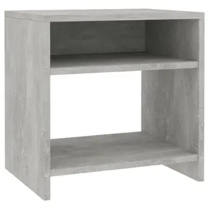 Comparateur de prix : vidaXL Table de chevet Gris béton 40x30x40 cm Bois d'ingénierie