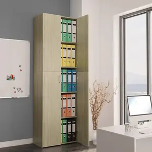 vidaXL Armoire de bureau Chêne sonoma 60x32x190 cm Bois d'ingénierie pas cher