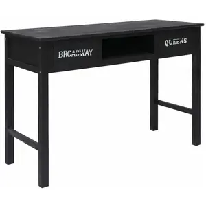 Comparateur de prix : vidaXL Table console Noir 110x45x76 cm Bois