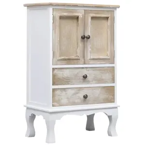 Comparateur de prix : vidaXL Armoire à tiroirs Blanc 50x30x80 cm Bois