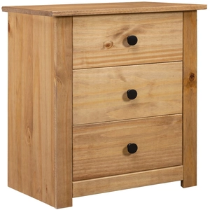 vidaXL Table de chevet 46x40x57 cm Pin Gamme Panama pas cher