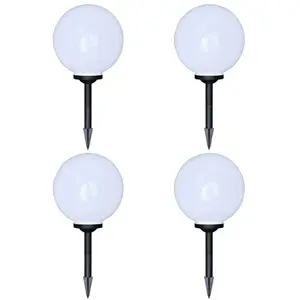 Comparateur de prix : vidaXL 4 pcs Lampes d'allée d'extérieur à LED 30 cm et piquet au sol
