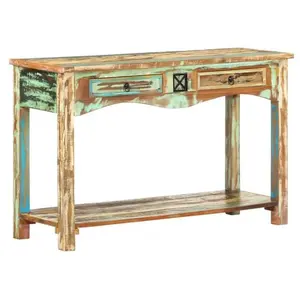Comparateur de prix : vidaXL Table console 120x40x75 cm Bois solide de récupération