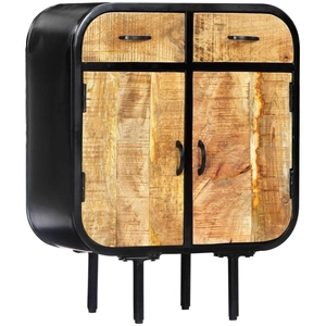 vidaXL Buffet 60 x 30 x 75 cm Bois de manguier massif et fer