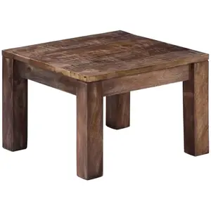 Comparateur de prix : vidaXL Table basse 50x50x35 cm Bois de manguier massif